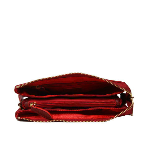 2014 Prada Nylon Fabric Clutch BR2601 red for sale - Click Image to Close